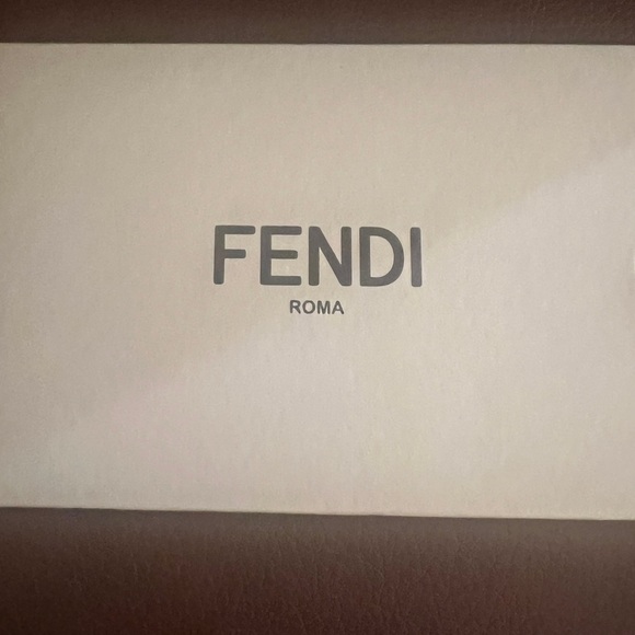 Fendi FF0256 Acetate Eyeglasses Burgundy Ivory 52-18-140 New Authentic main image 4